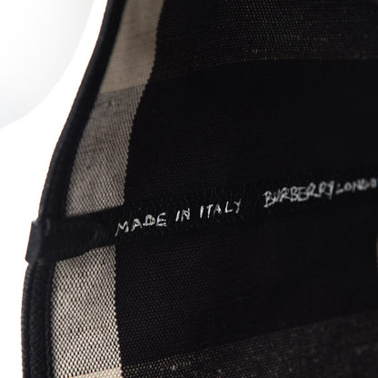 Burberry Coated Canvas Mega Check Sketchbook Medium Reversible Doodle Tote Black 9 of 10
