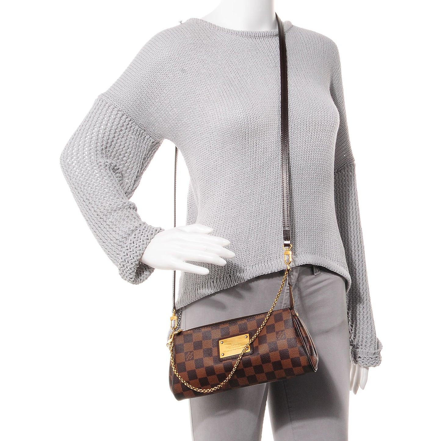 Damier Ebene Eva Clutch