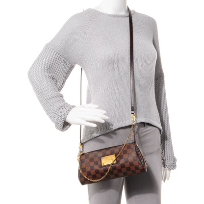 Louis Vuitton Damier Ebene Eva Clutch 4 of 10