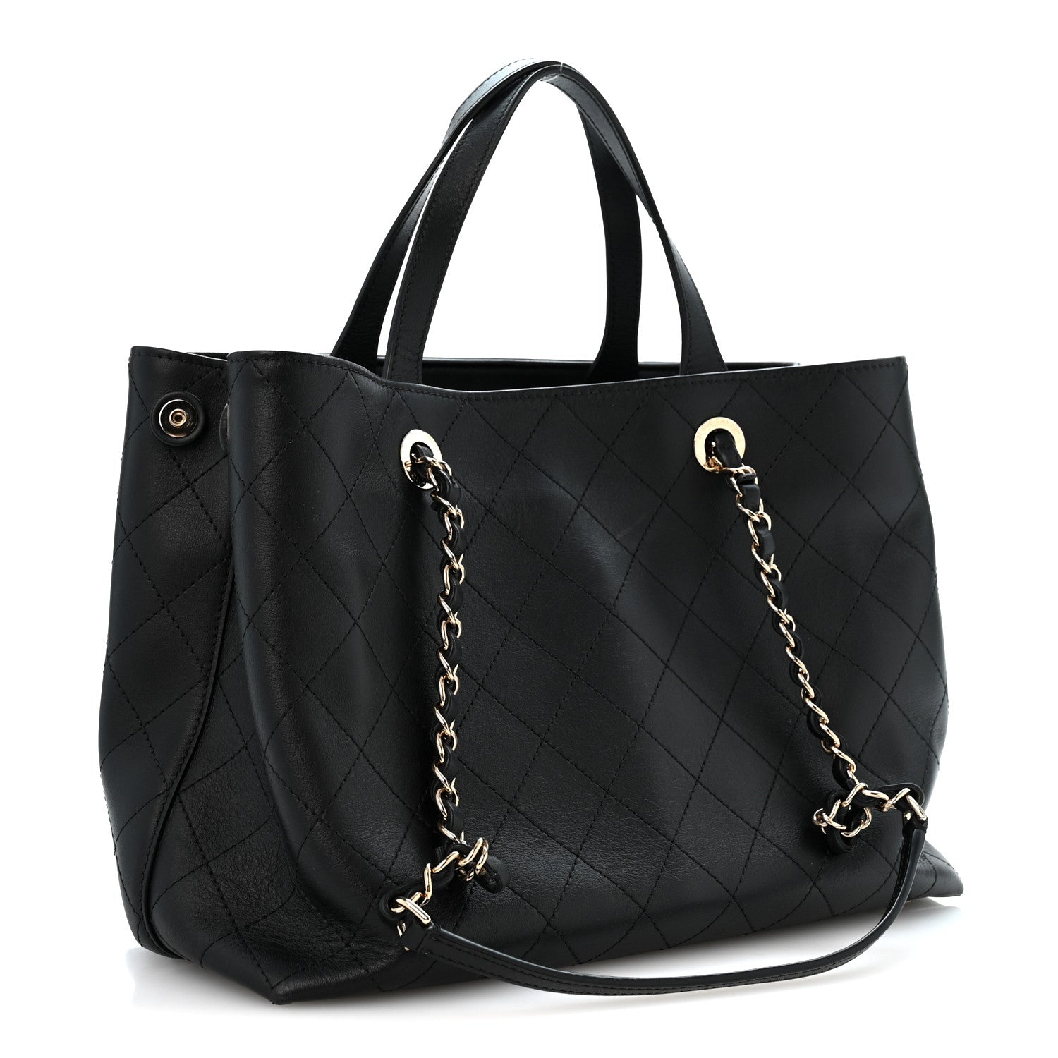 Chanel Calfskin Serial Shopper Tote Black 3 of 14