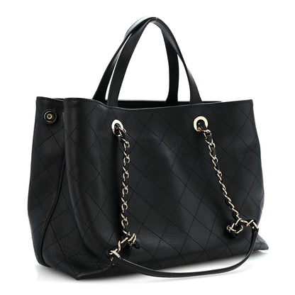 Chanel Calfskin Serial Shopper Tote Black 3 of 14