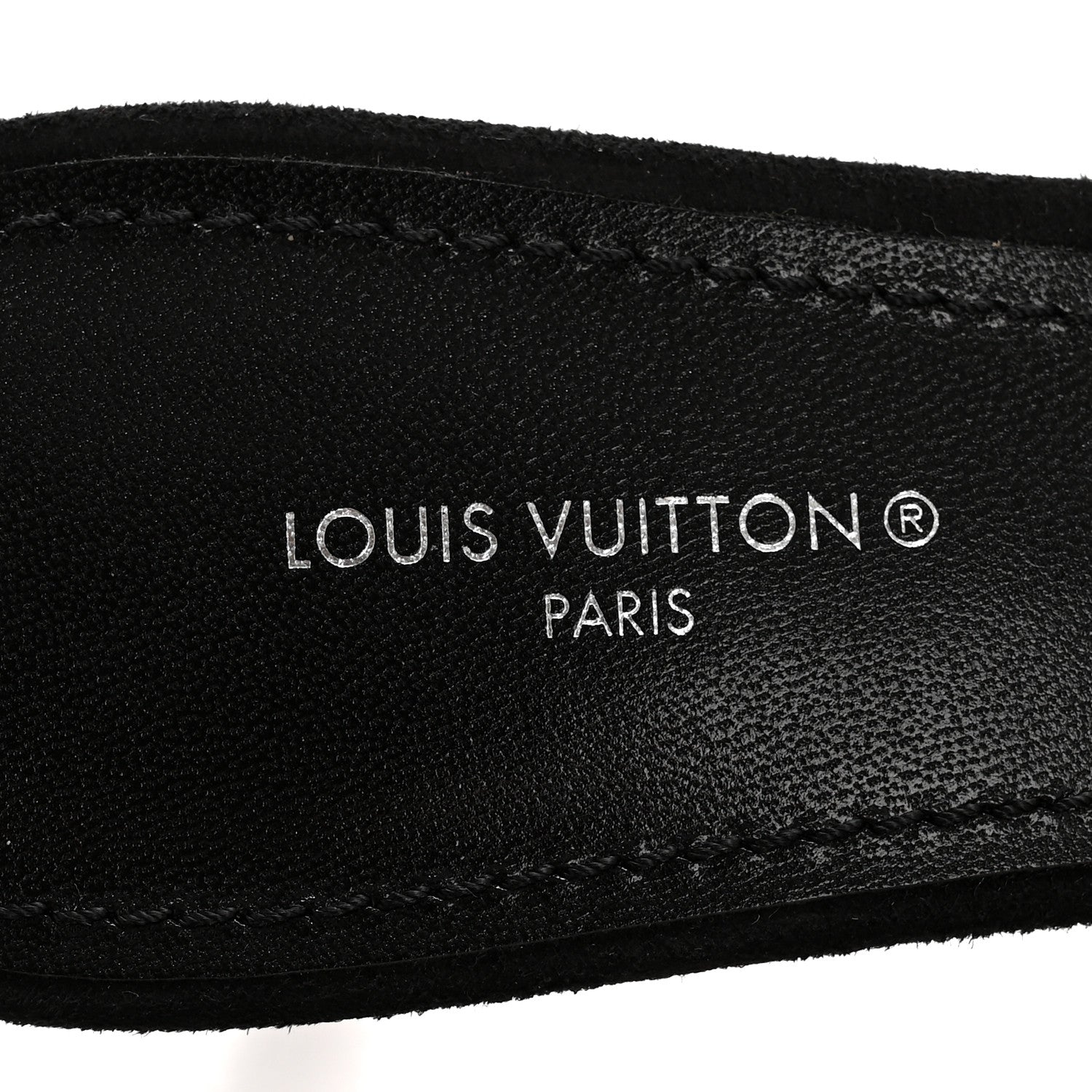 Louis Vuitton Monogram Crystal Velvet High Heel Mules 37 Black 8 of 10