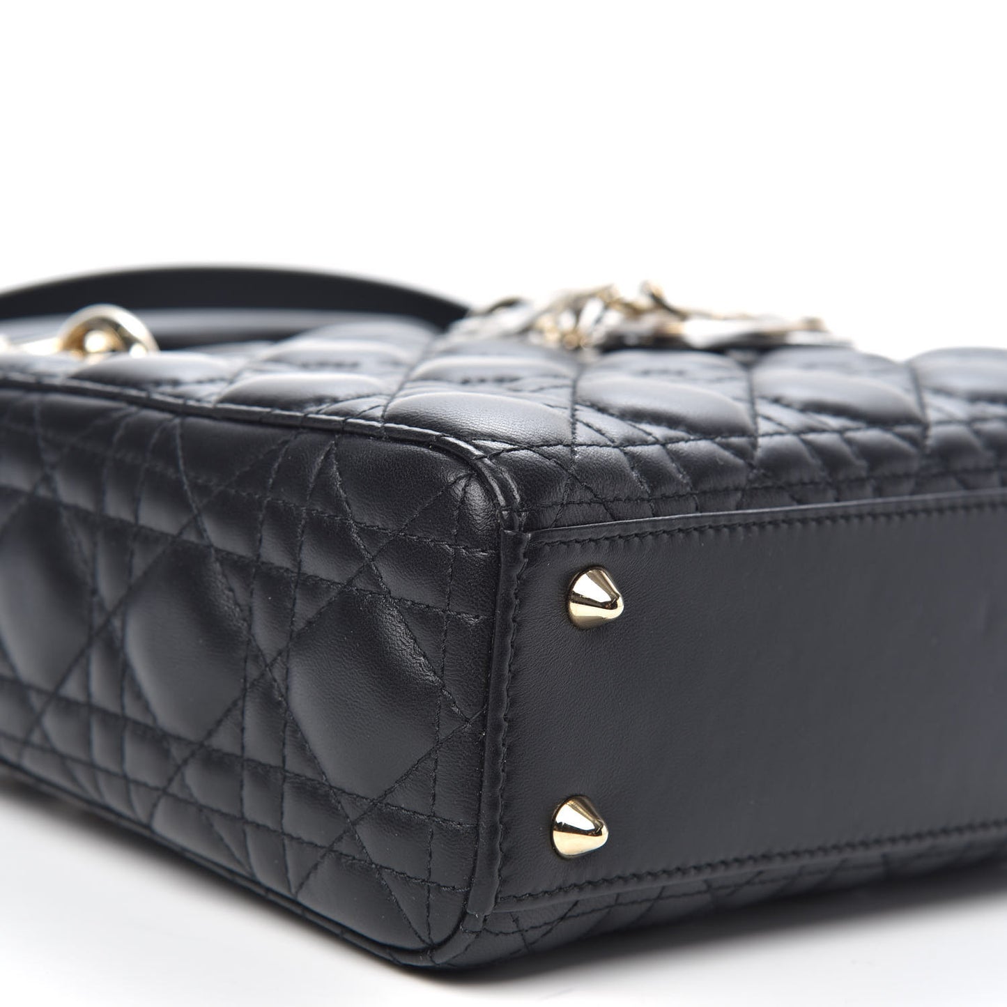 Lambskin Cannage Small My ABCDior Lady Dior Black