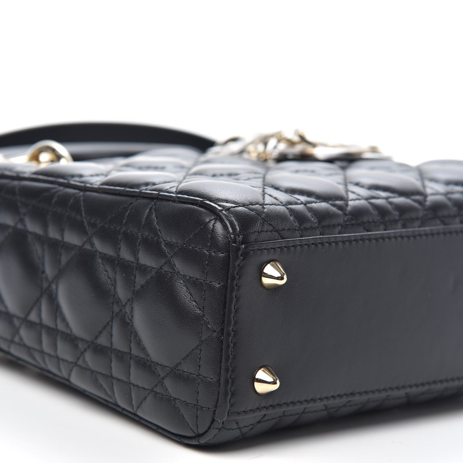 Christian Dior Lambskin Cannage Small My ABCDior Lady Dior Black 8 of 11
