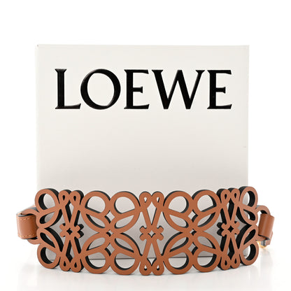 Loewe Calfskin Anagram Cutout Strap Tan 6 of 6