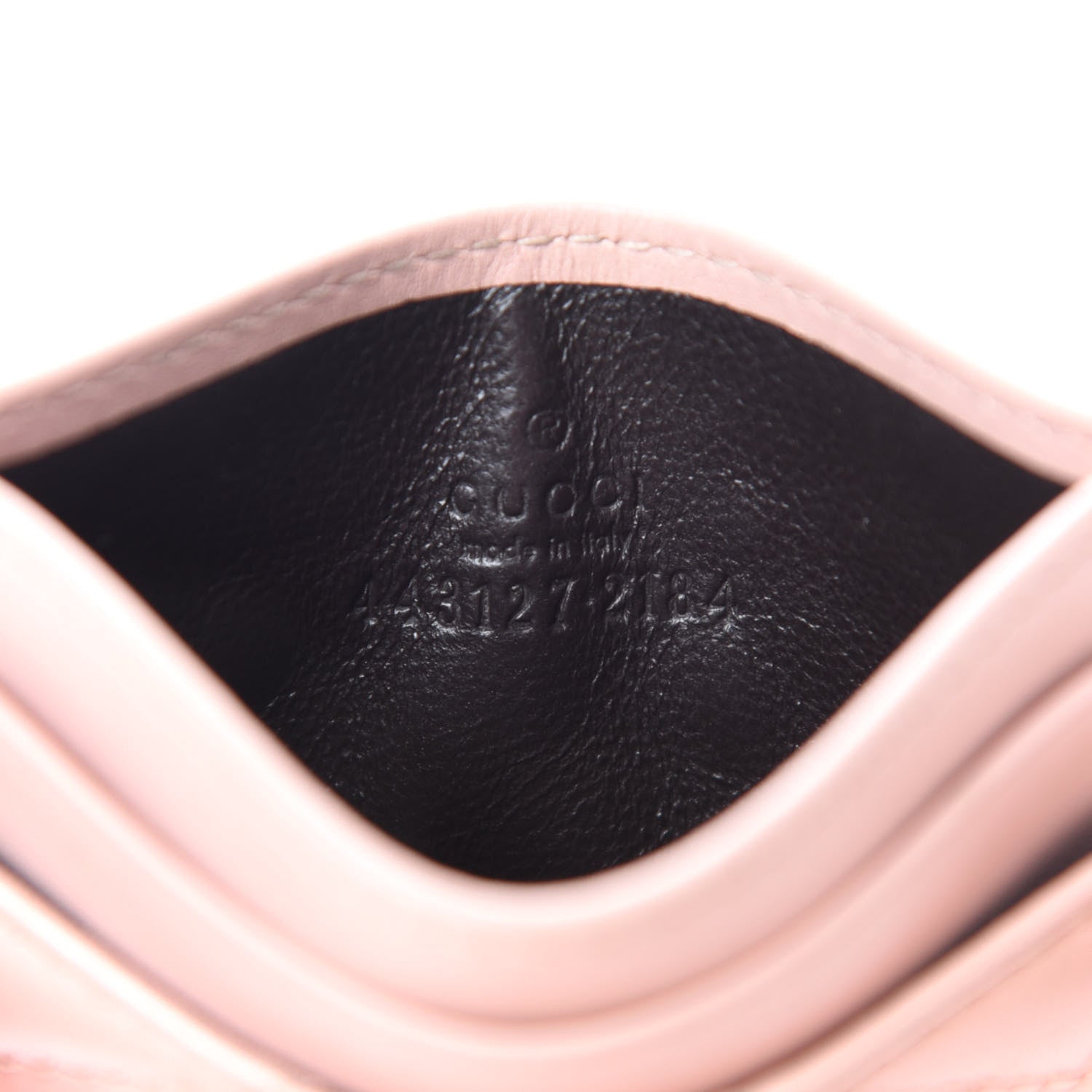 Gucci Calfskin Matelasse GG Marmont Card Holder Perfect Pink 6 of 6