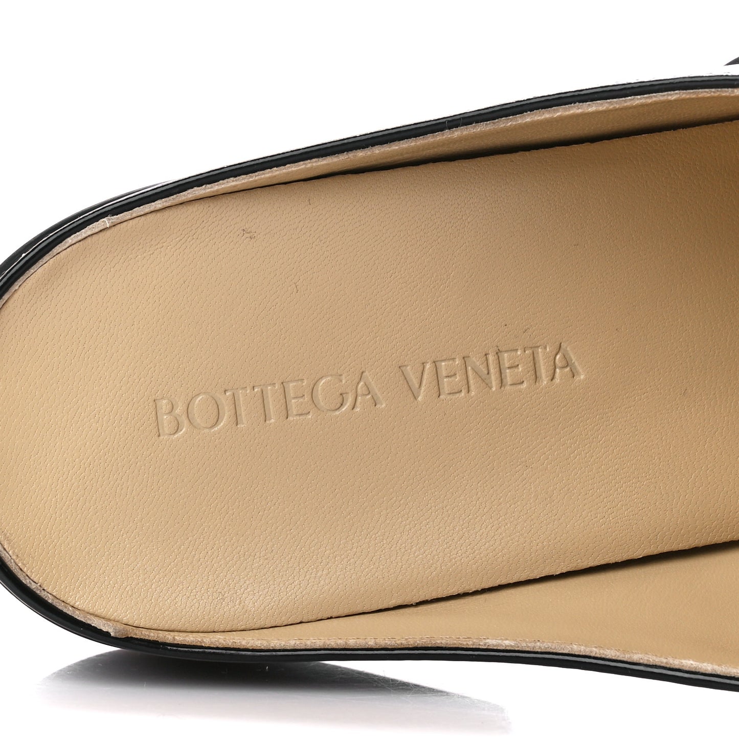 Glossy Calfskin Monsieur Loafers 37.5 Black