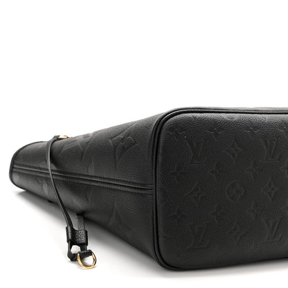 Louis Vuitton Empreinte Monogram Giant Neverfull MM Black 9 of 11