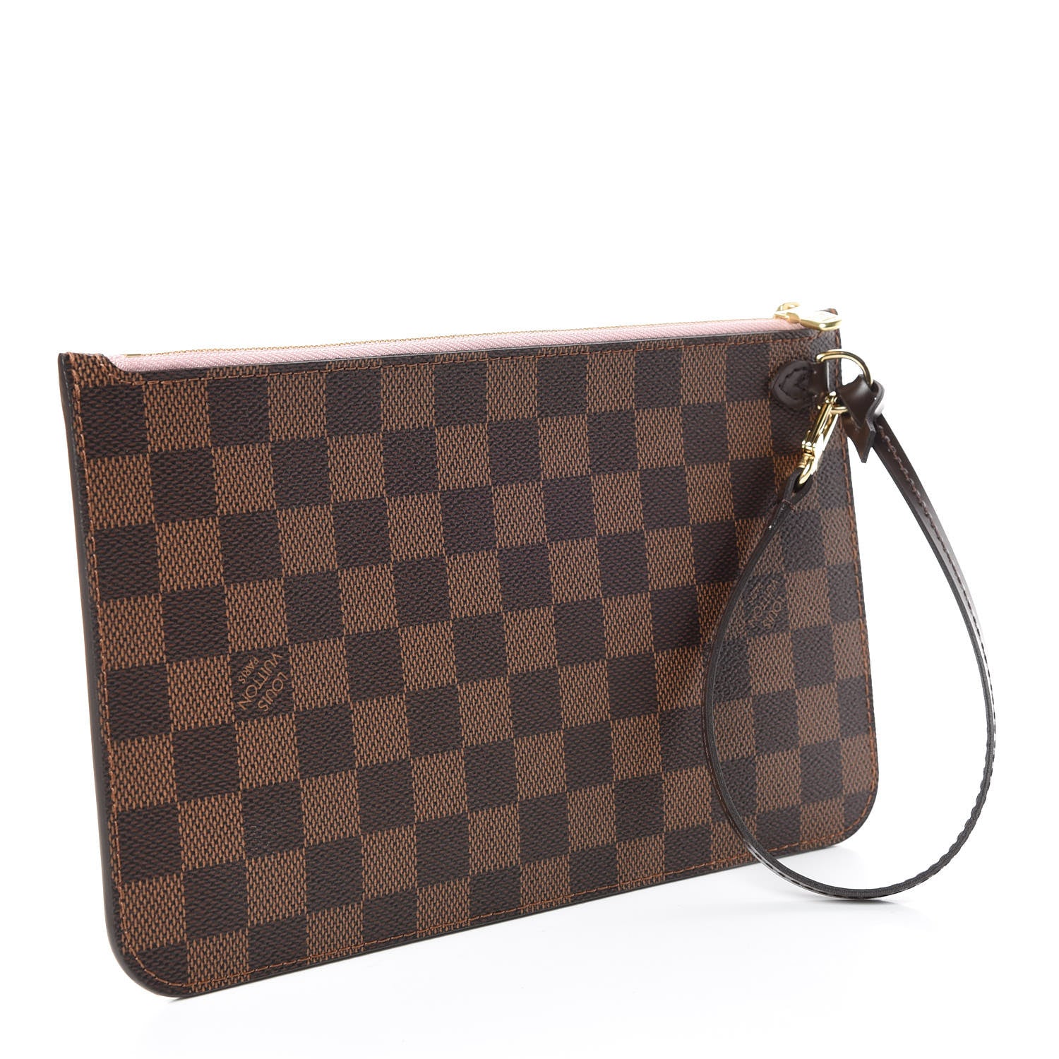 Louis Vuitton Damier Ebene Neverfull MM GM Pochette Rose Ballerine 4 of 9