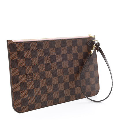 Louis Vuitton Damier Ebene Neverfull MM GM Pochette Rose Ballerine 4 of 9