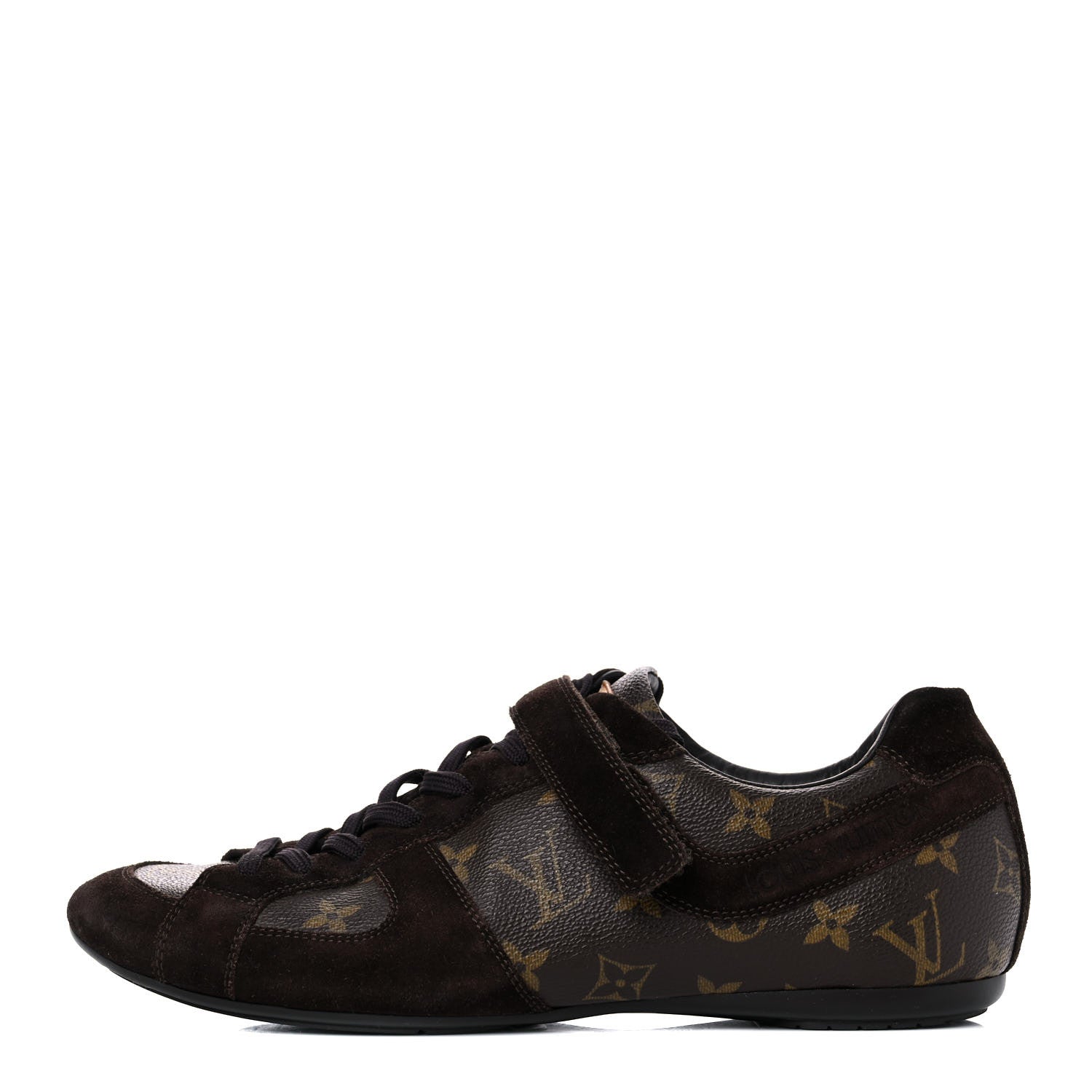 Louis Vuitton Suede Monogram Globe Trotter Sneakers 8 1 of 15
