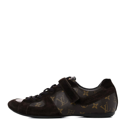 Louis Vuitton Suede Monogram Globe Trotter Sneakers 8 1 of 15