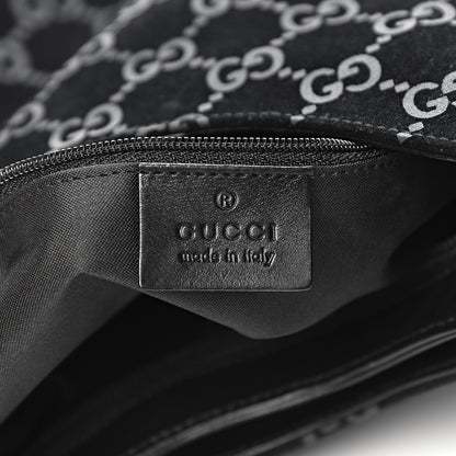 Gucci Guccissima Suede Shoulder Bag Black 7 of 13
