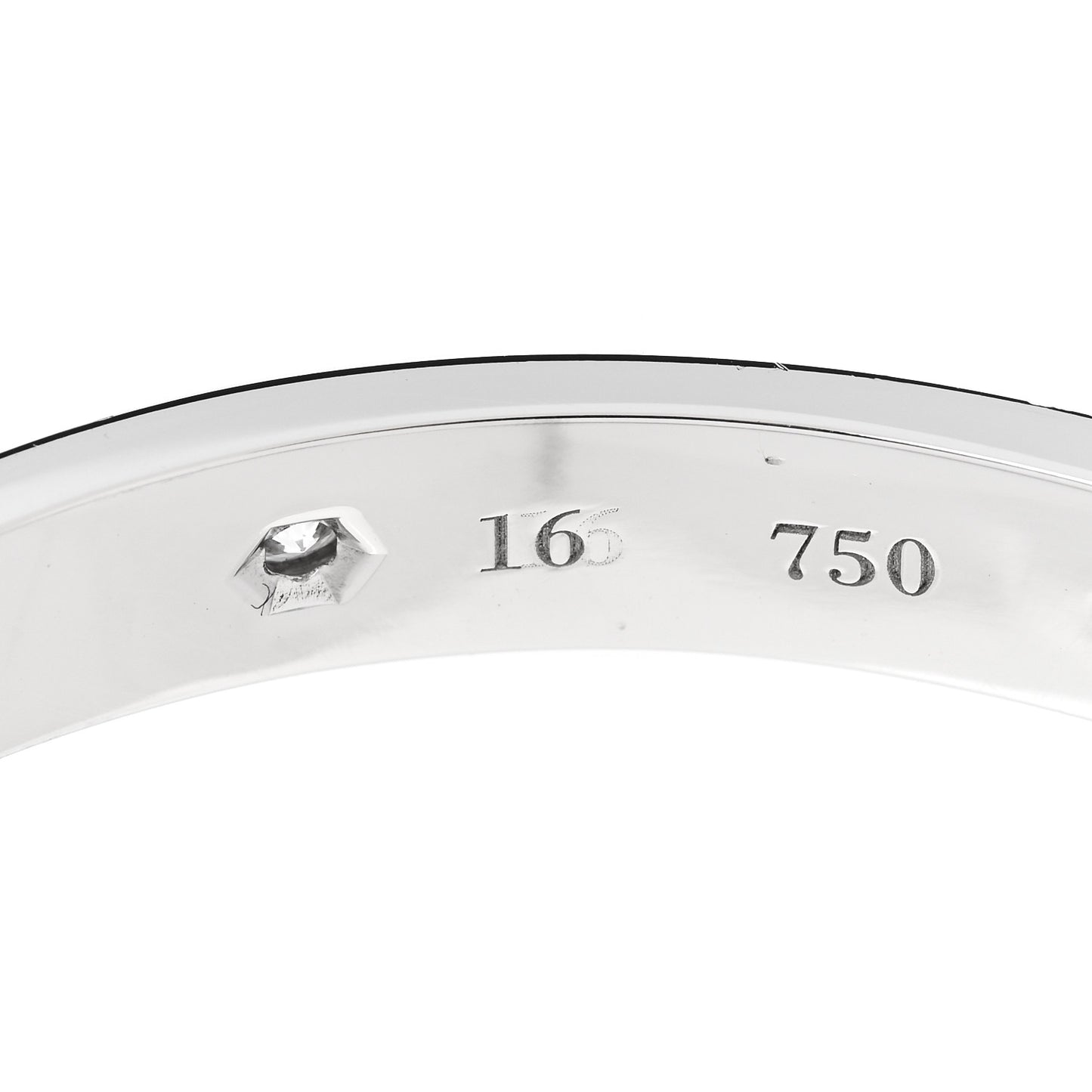 18K White Gold 6 Diamond LOVE Bracelet 16