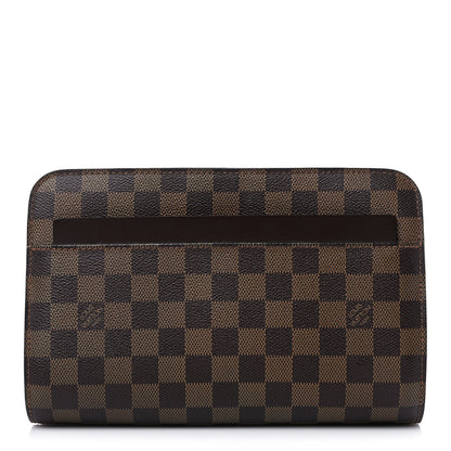 Louis Vuitton Damier Ebene Pochette Saint Louis Clutch 1 of 13