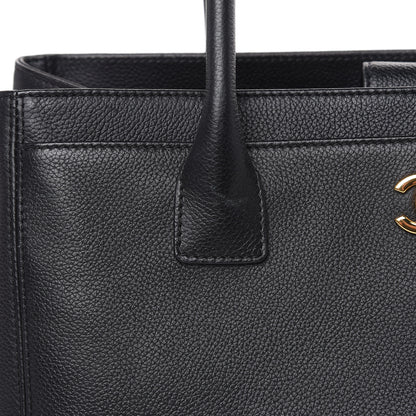 Chanel Calfskin Small Cerf Executive Shopper Tote Black 12 of 14