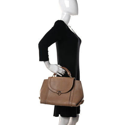 Salvatore Ferragamo Calfskin Suzanna Satchel Yuta 2 of 23