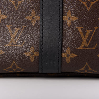 Louis Vuitton Monogram Macassar Keepall Bandouliere 45 6 of 9