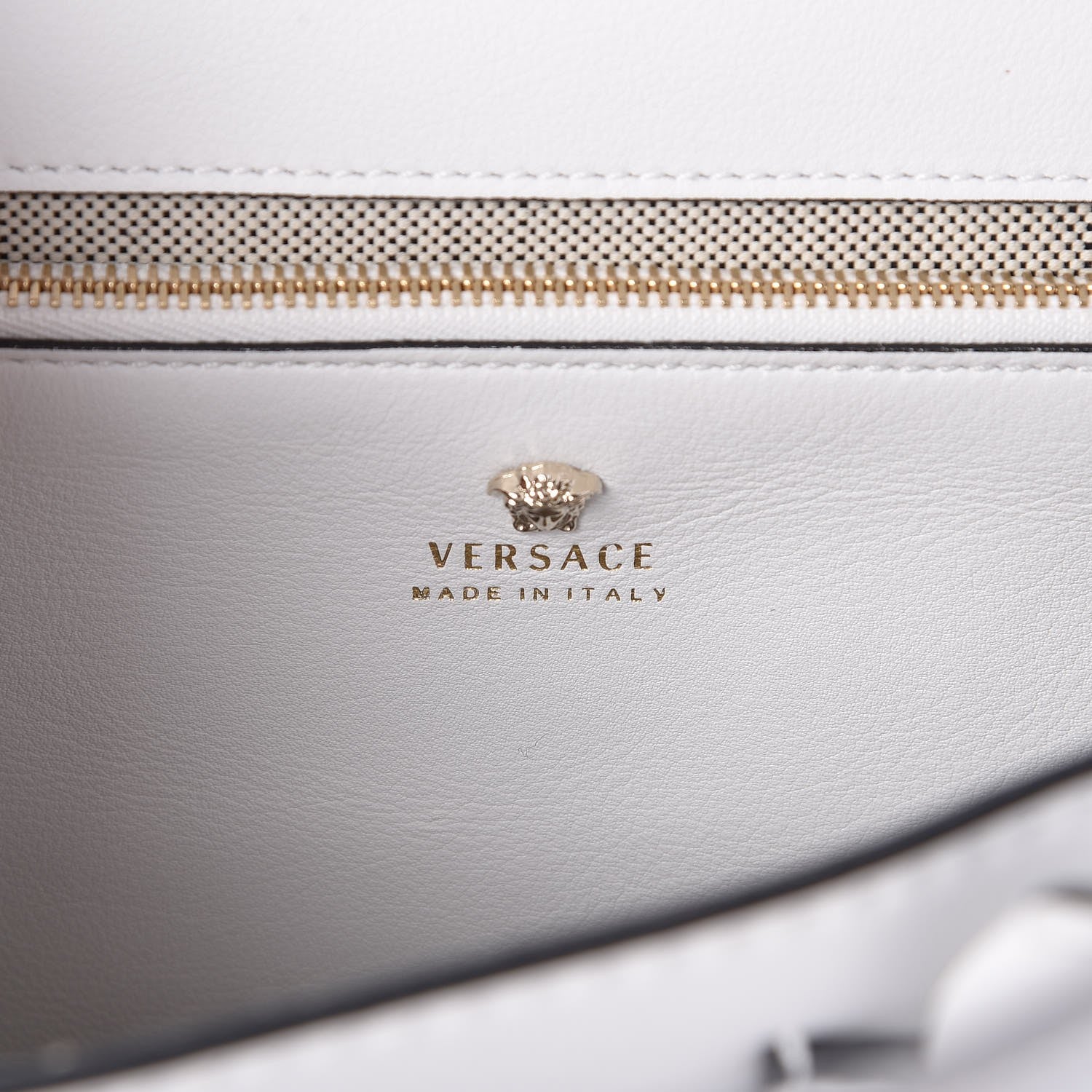 Versace Calfskin Medium Palazzo Empire Bag White 6 of 11