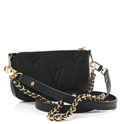Louis Vuitton Empreinte Monogram Giant Multi Pochette Accessories Mini Pochette Black 3 of 9