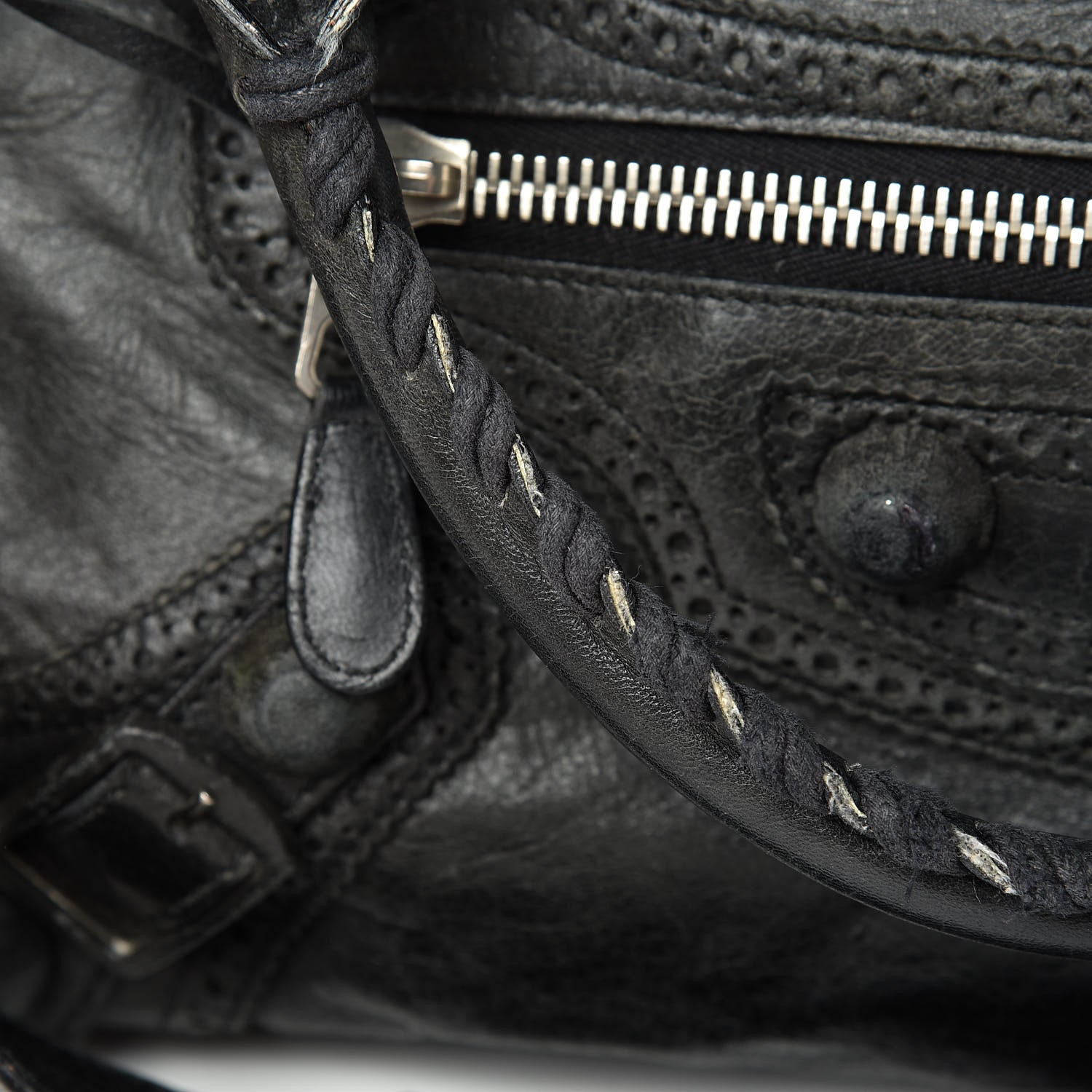 Balenciaga Agneau Giant Brogues Hardware City Black 20 of 27