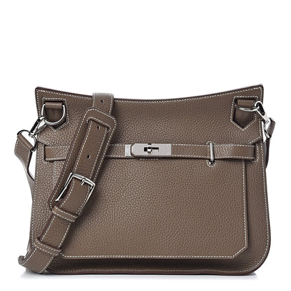 Hermes Taurillon Clemence Jypsiere 28 Etoupe 1 of 11