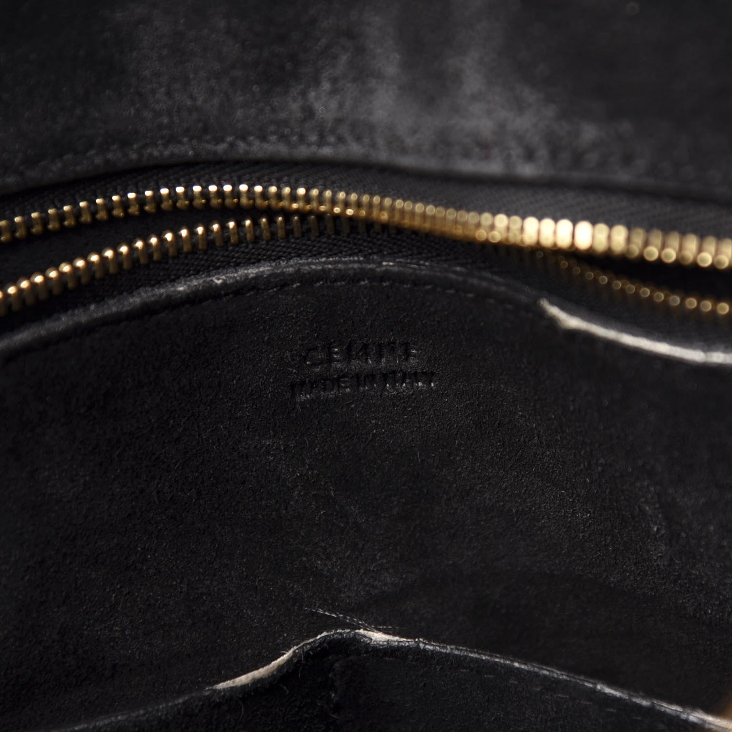 Celine Bullhide Calfskin Medium Ring Bag Black 8 of 11