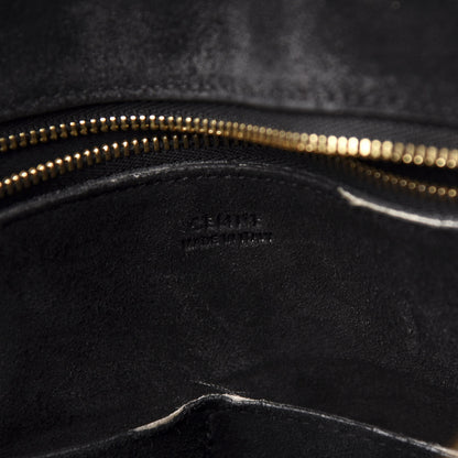Celine Bullhide Calfskin Medium Ring Bag Black 8 of 11