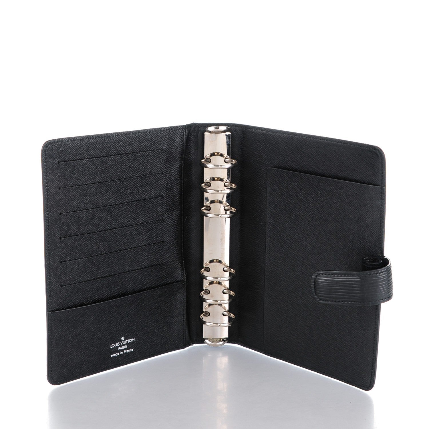 Louis Vuitton Epi Medium Ring Agenda Cover Black 5 of 6