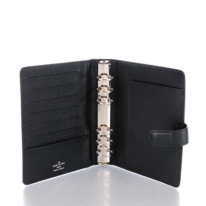Louis Vuitton Epi Medium Ring Agenda Cover Black 5 of 6