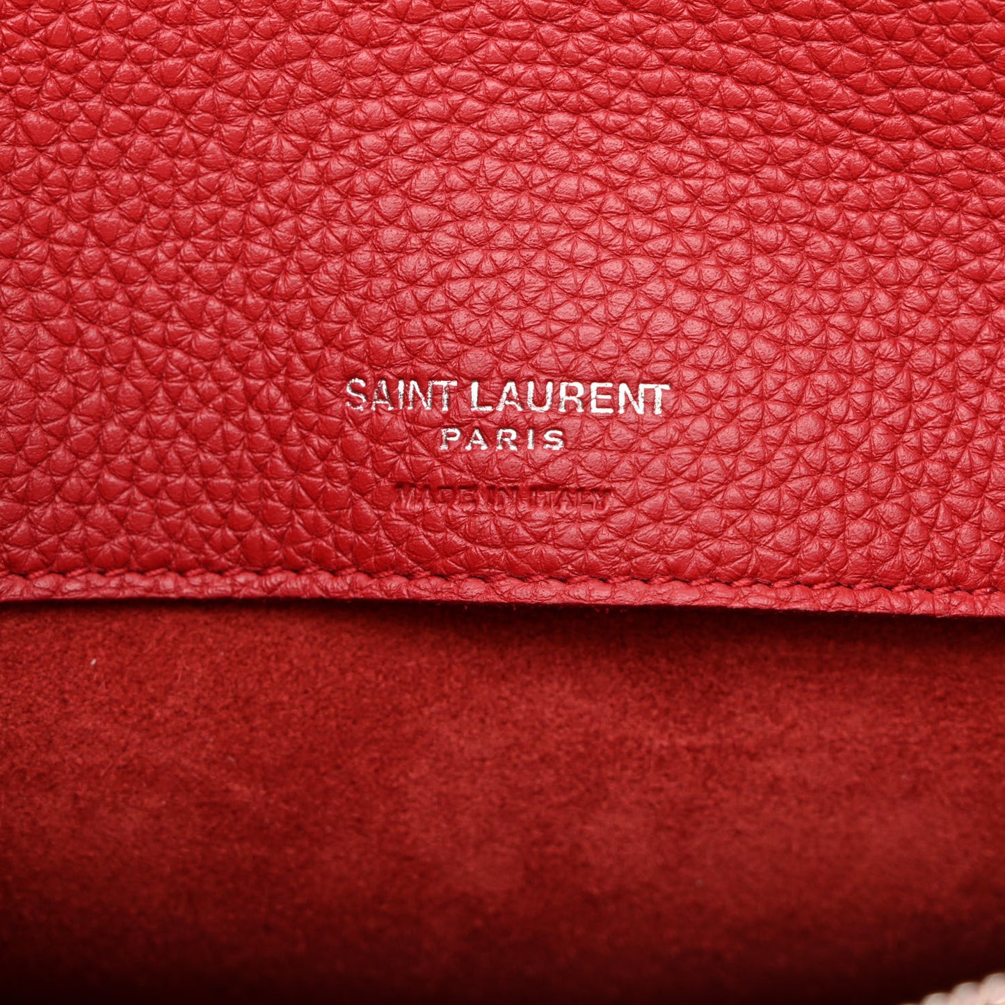 Grained Calfskin Baby Sac De Jour Souple Red