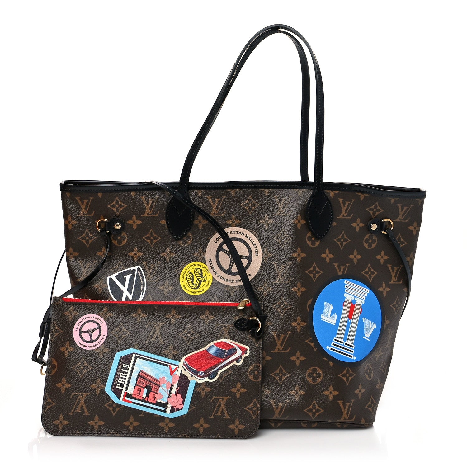 Louis Vuitton Monogram World Tour Neverfull MM 1 of 12