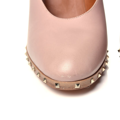 Valentino Garavani Calfskin Soul Rockstud Mary Jane 110mm Pumps 38.5 Poudre 9 of 14