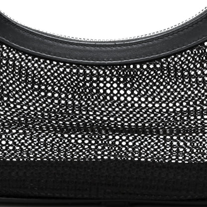 Celine Mesh Ava Trekking Shoulder Bag Black 8 of 12