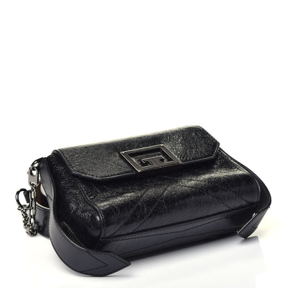 Givenchy Crinkled Patent Calfskin ID Convertible Belt Bag Black 5 of 9