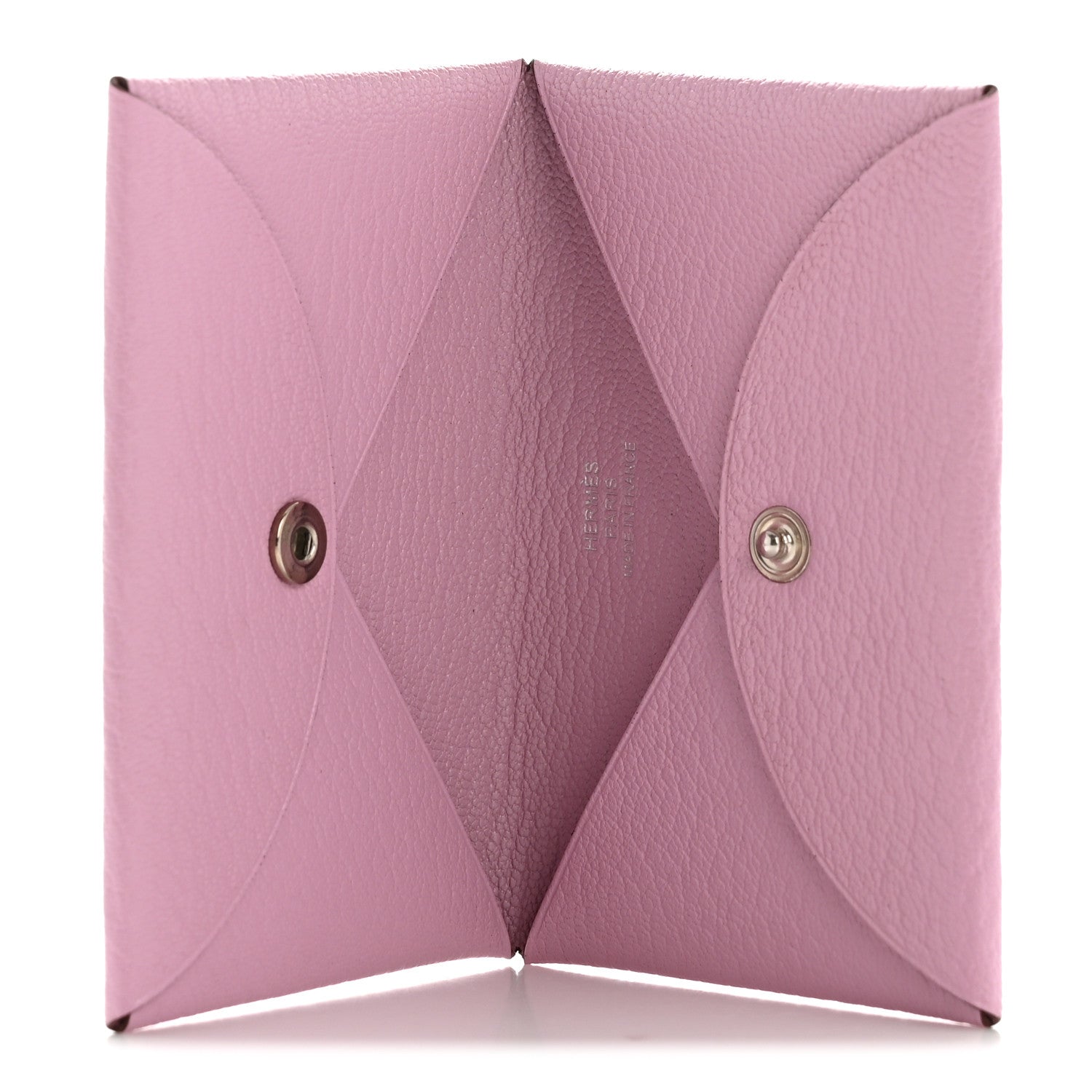 Hermes Chevre Mysore Calvi Card Case Mauve Sylvestre 5 of 9