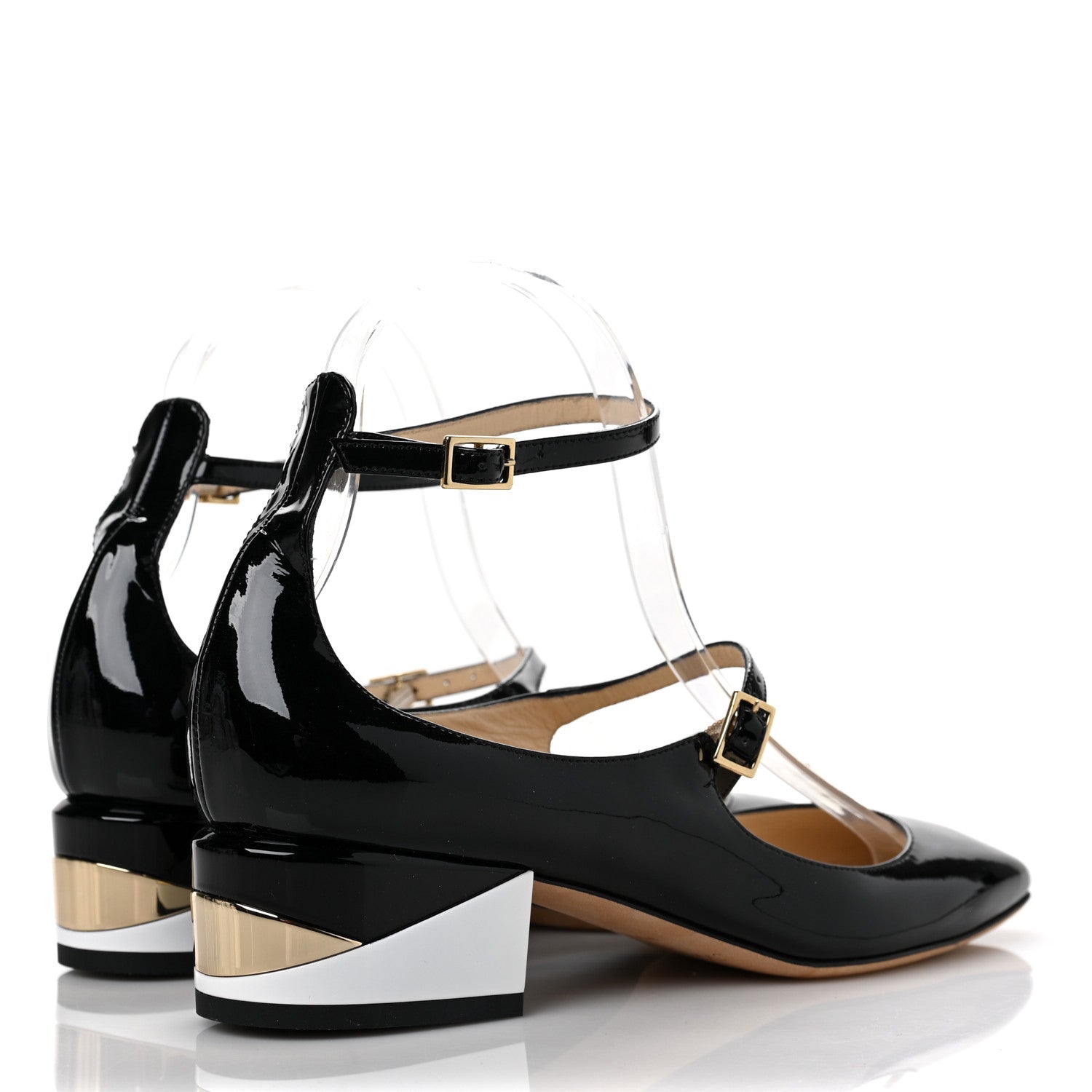 Jimmy Choo Patent Calfskin Wilbur Pump 37 Black 4 of 9