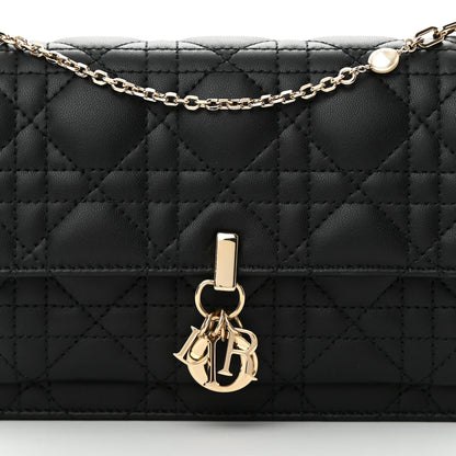 Christian Dior Lambskin Cannage Miss Dior Chain Pouch Black 9 of 14