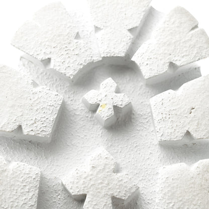 Prada Foam Rubber Metal Triangle Logo Monolith 55mm Cage Sandals 35 White 10 of 11