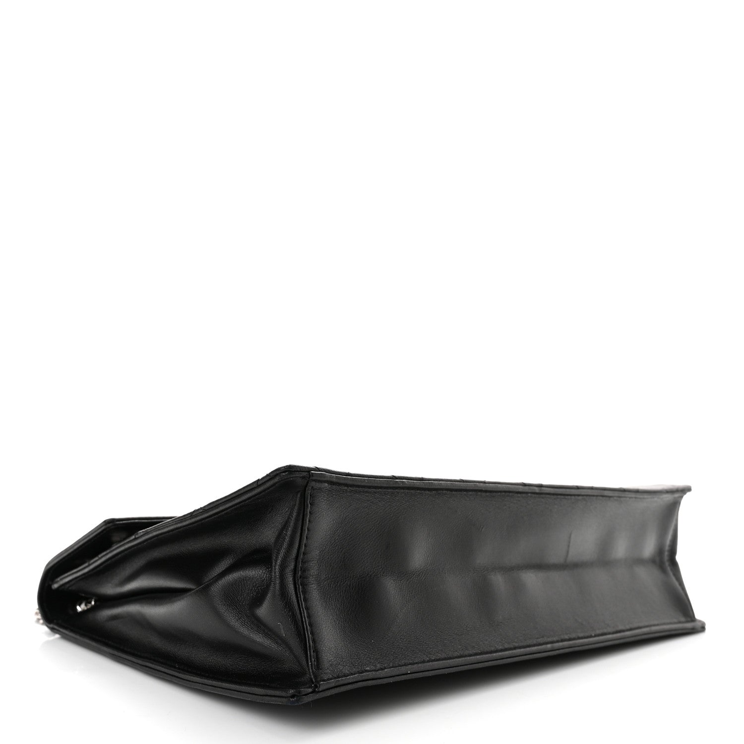 Chanel Lambskin Top Handle Logo Flap Black 4 of 11