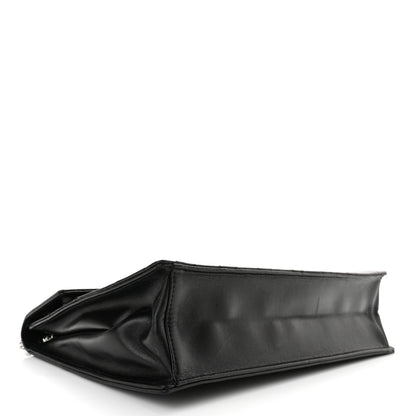 Chanel Lambskin Top Handle Logo Flap Black 4 of 11