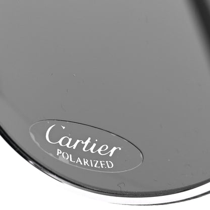 Cartier Metal Aviator CT0053S Sunglasses Silver Black Grey 7 of 7