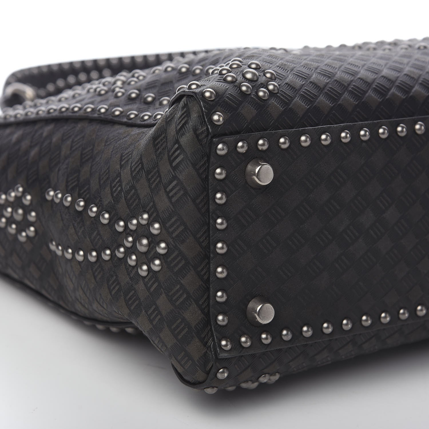 Christian Dior Calfskin Studded Large Lady Dior Black 5 of 8