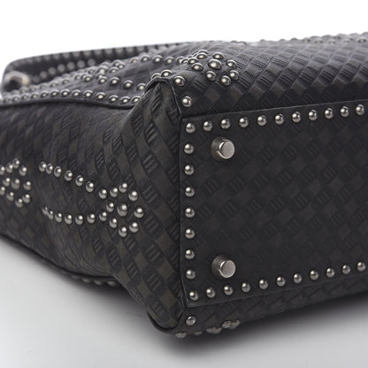 Christian Dior Calfskin Studded Large Lady Dior Black 5 of 8