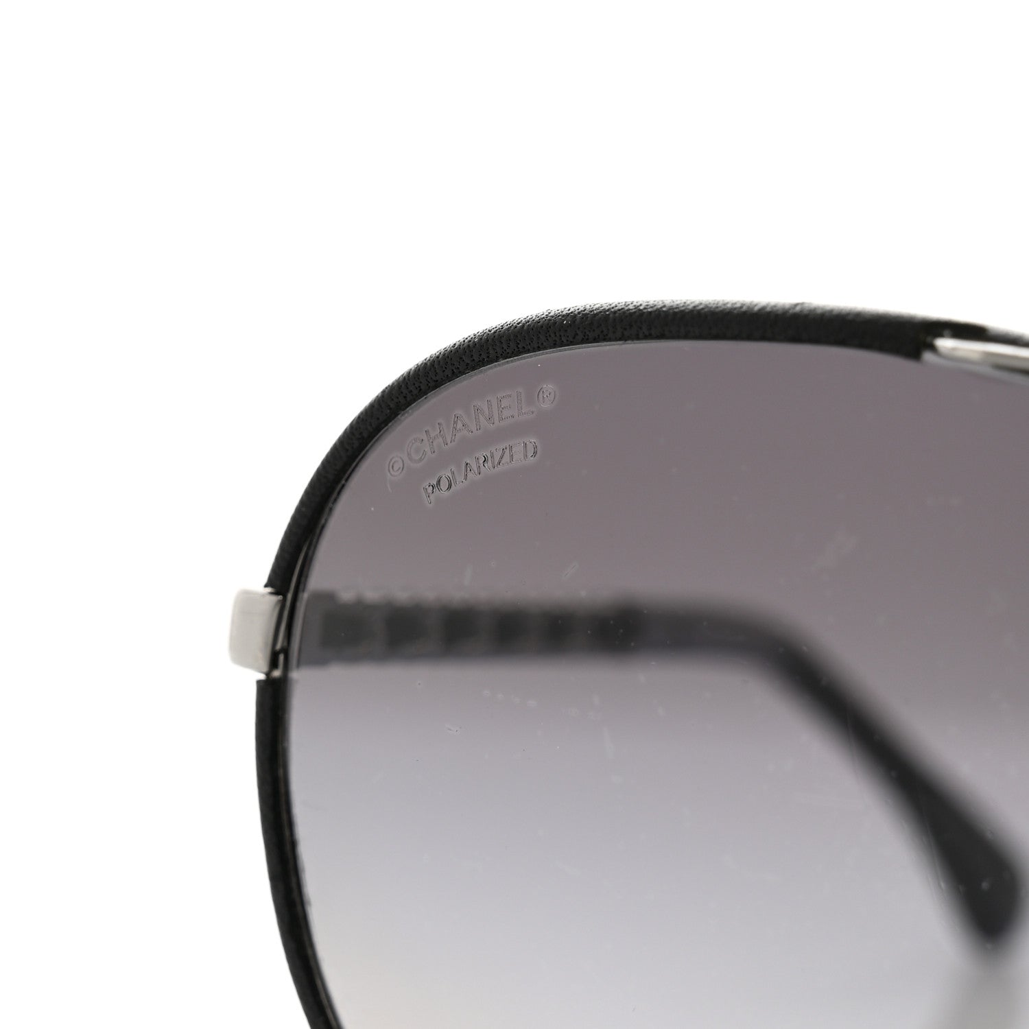 Chanel Metal Polarized Pilot Winter Sunglasses 4219-Q Black 7 of 7