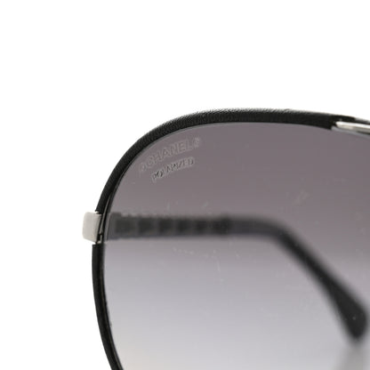 Chanel Metal Polarized Pilot Winter Sunglasses 4219-Q Black 7 of 7
