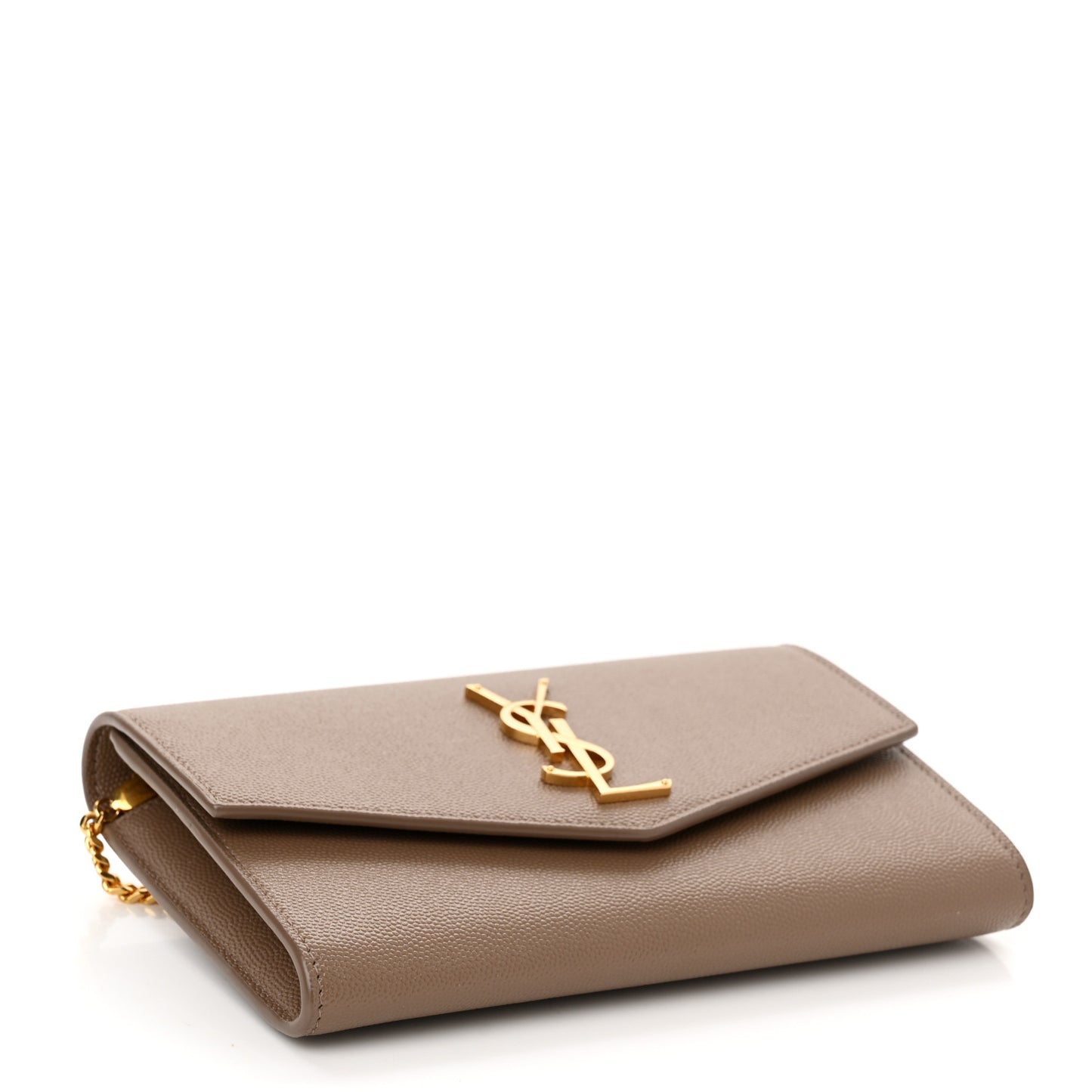Grain De Poudre Monogram Uptown Chain Wallet Taupe
