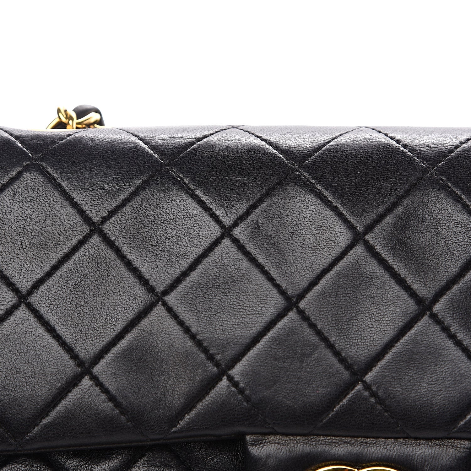Chanel Lambskin Quilted Small Double Flap Black 12 of 16