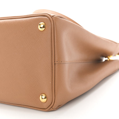 Prada Saffiano Medium Galleria Double Zip Tote Caramel 10 of 13