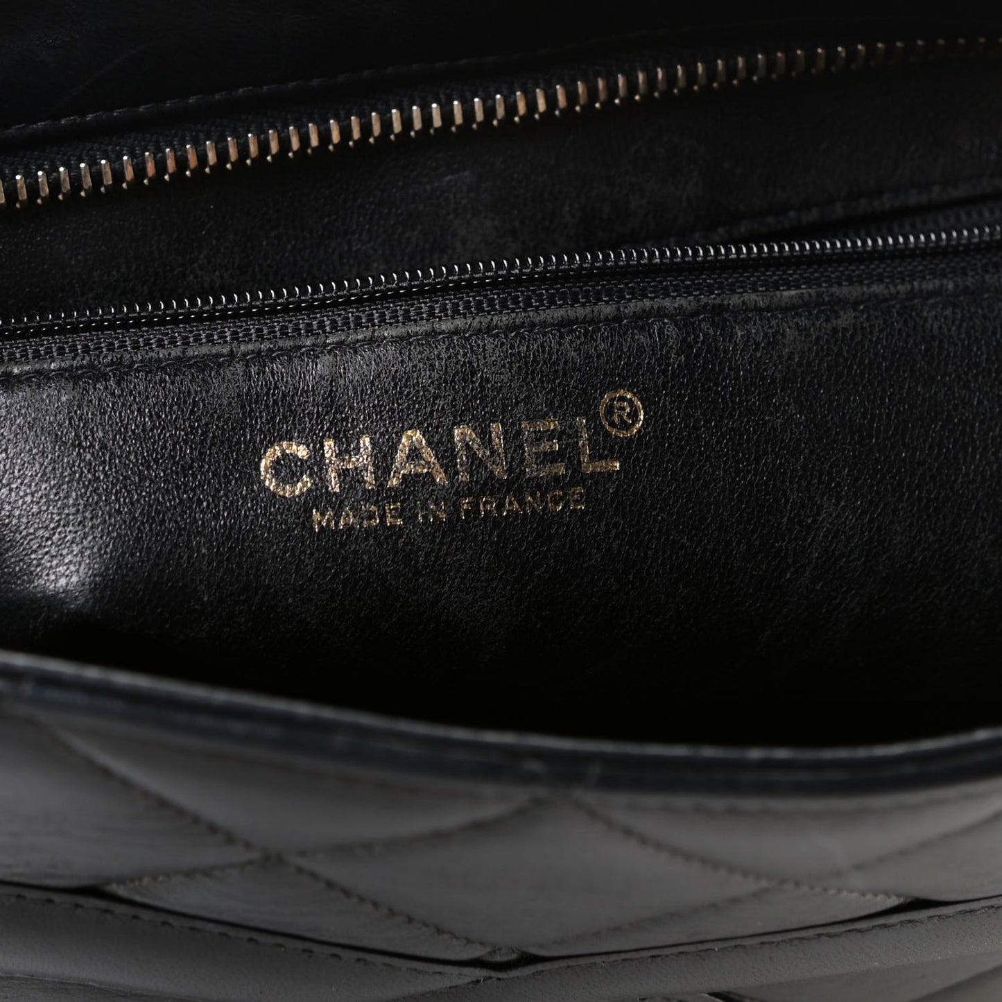 Lambskin Quilted Medallion Tote Black